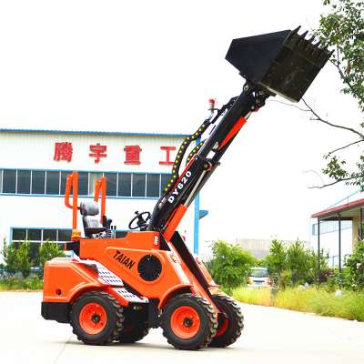 Multifunctional mini articulated 4x4 front end telescopic wheel loader