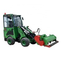 zero turn commercial flail mower loader