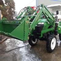 Agriculture 4x4 Compact Tractor With Loader And Backhoe china supplier