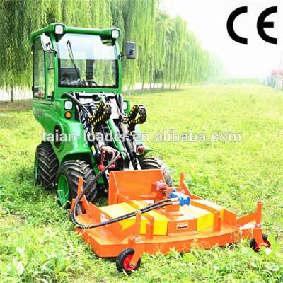 Grass cutting machine and farm tractor lawn mower