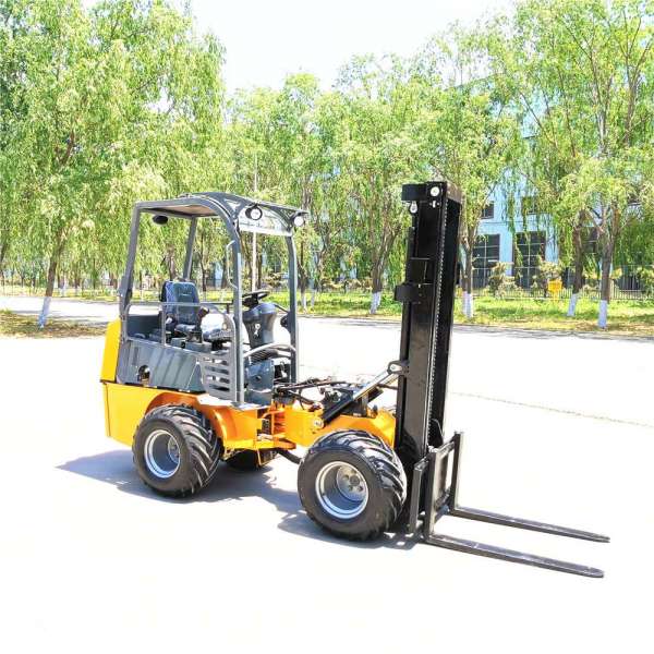 4WD truck mounted fofklift FL1000 china forklift truck,  articulated forklift truck